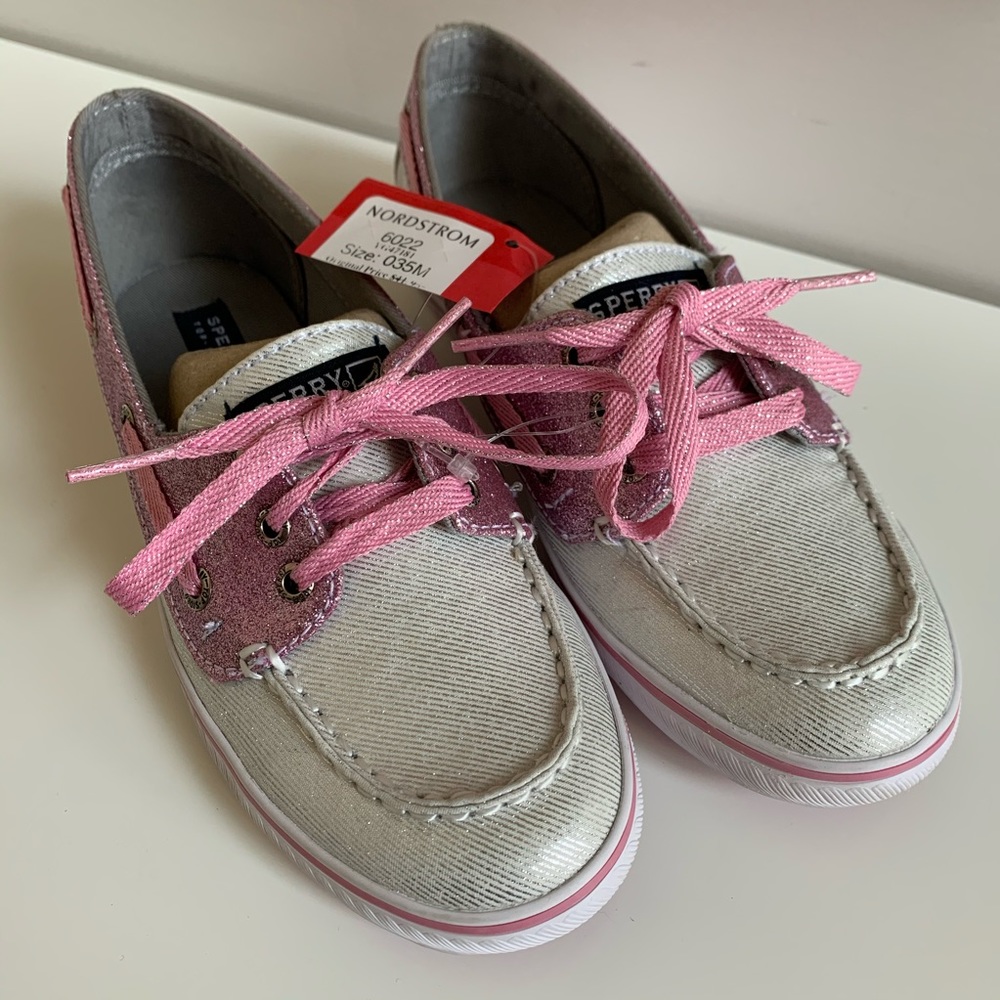 Sparkly sperry slip on | Moc NWT